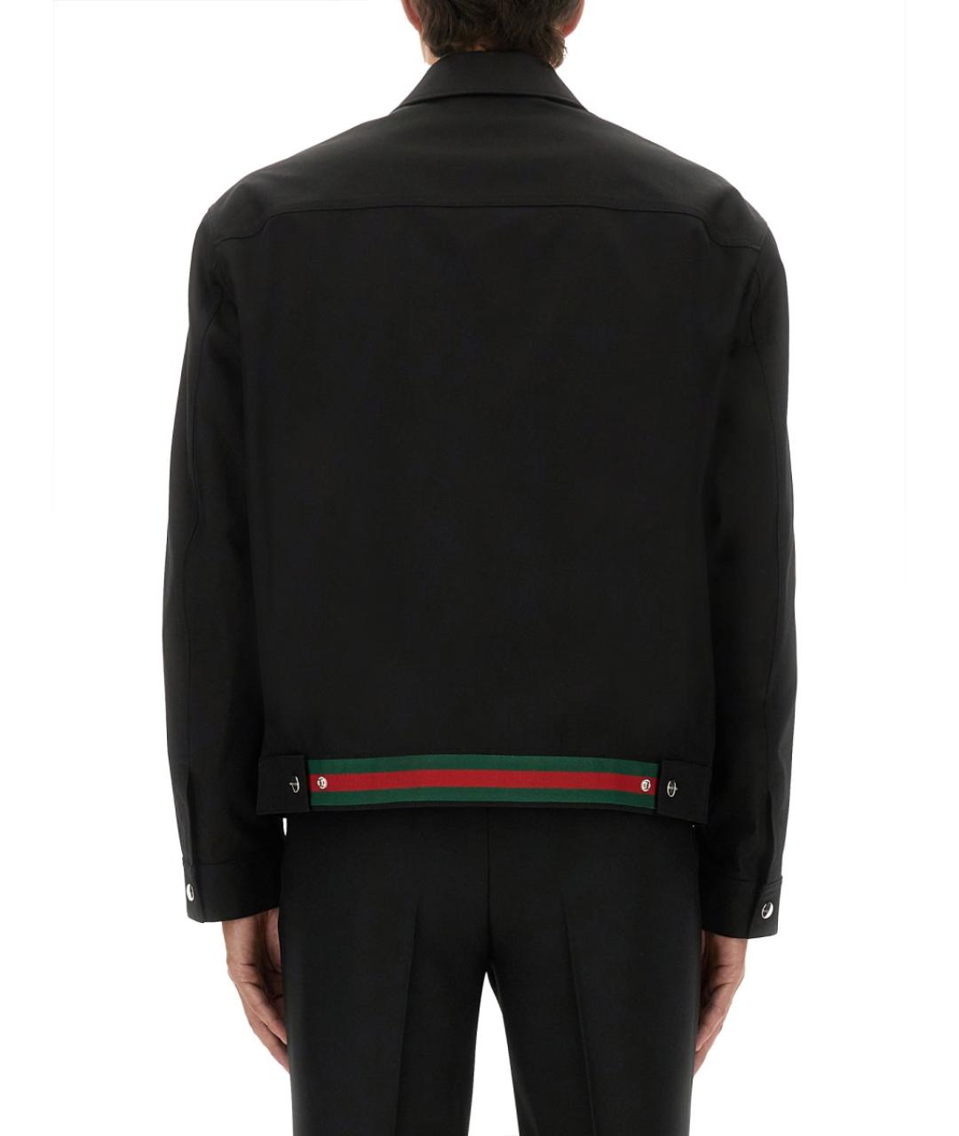 GUCCI Черная хлопковая куртка, фото 4