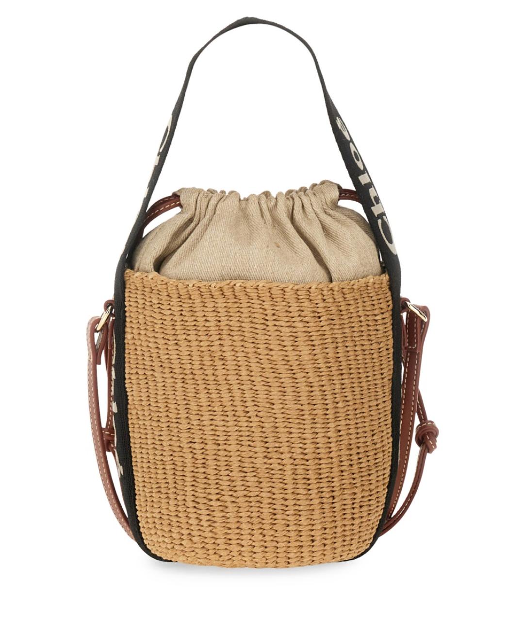 CHLOE Бежевая тканевая сумка тоут, фото 4