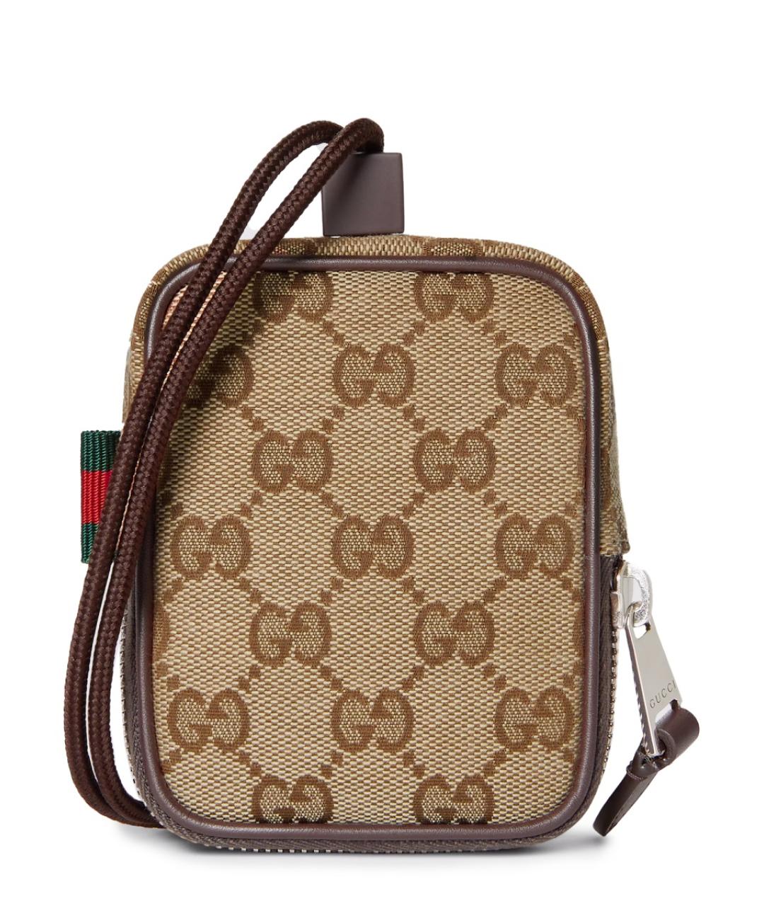 GUCCI Бежевая синтетическая сумка на плечо, фото 4