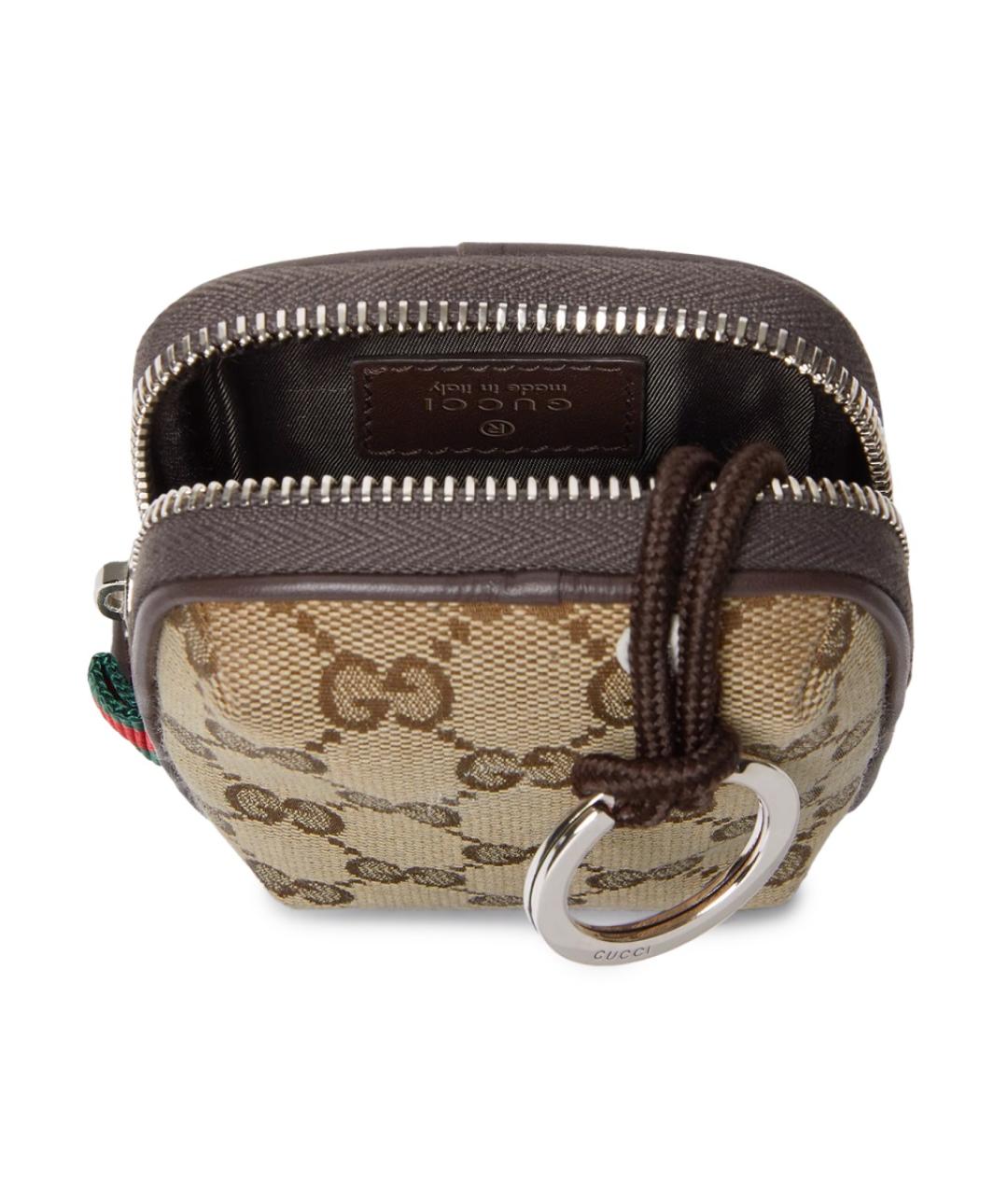 GUCCI Бежевая синтетическая сумка на плечо, фото 5