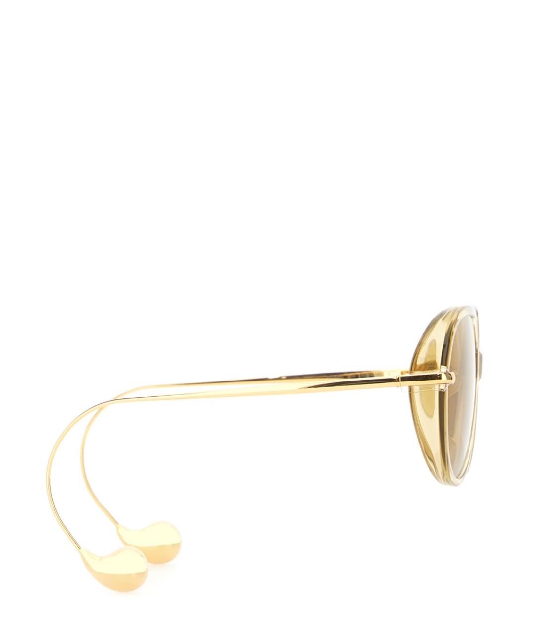 BOTTEGA VENETA Желтые солнцезащитные очки, фото 3