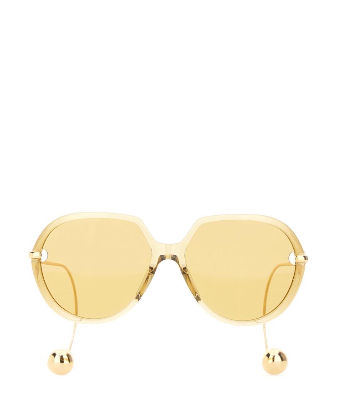 BOTTEGA VENETA Желтые солнцезащитные очки, фото 1