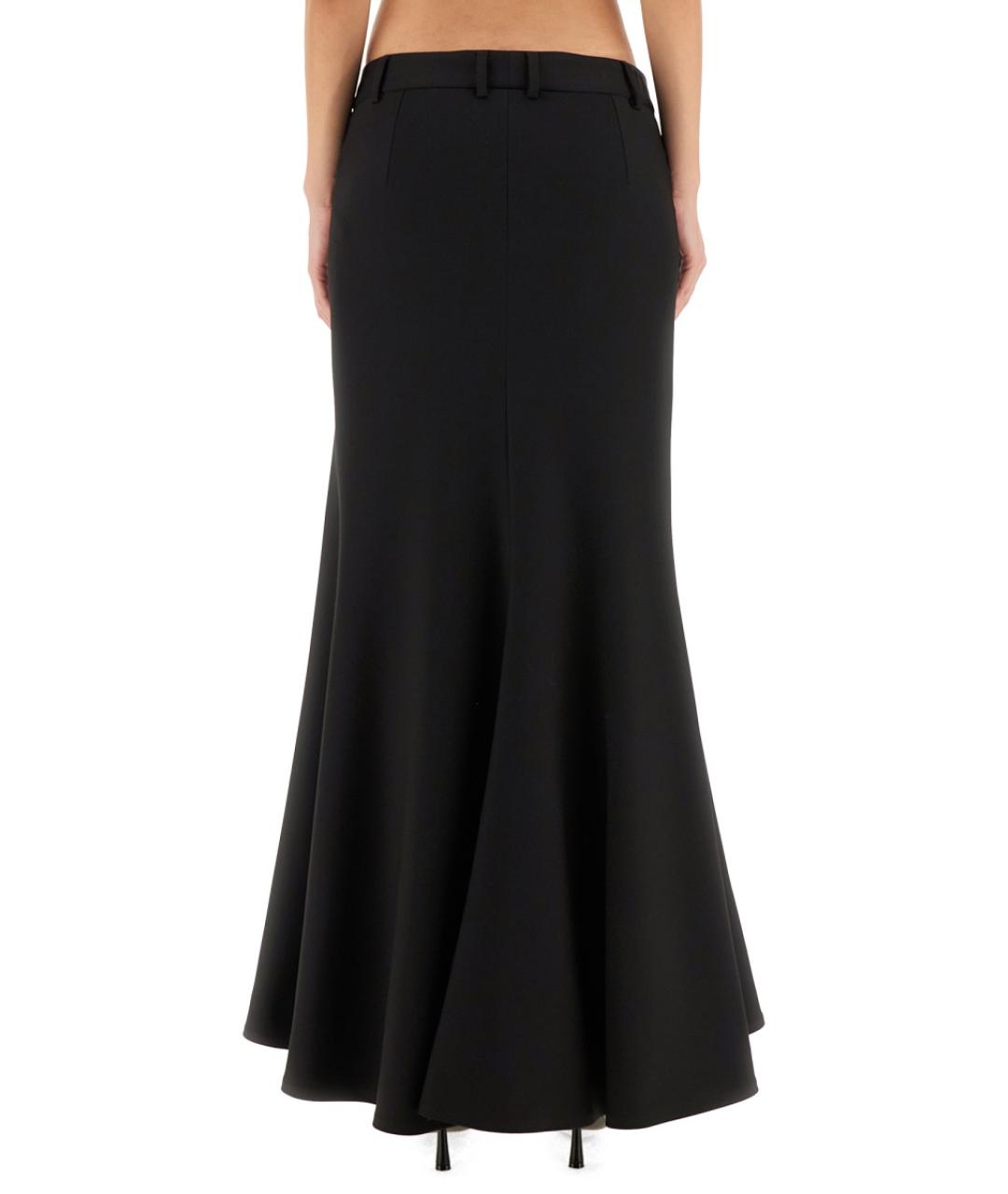BALENCIAGA Черная шерстяная юбка макси, фото 4