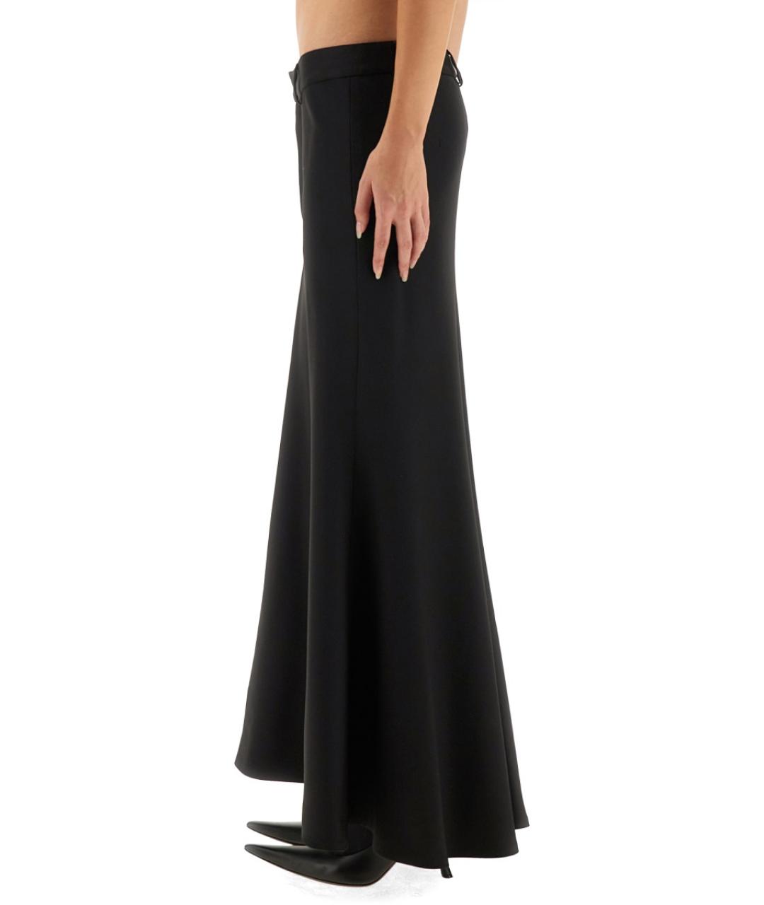 BALENCIAGA Черная шерстяная юбка макси, фото 3