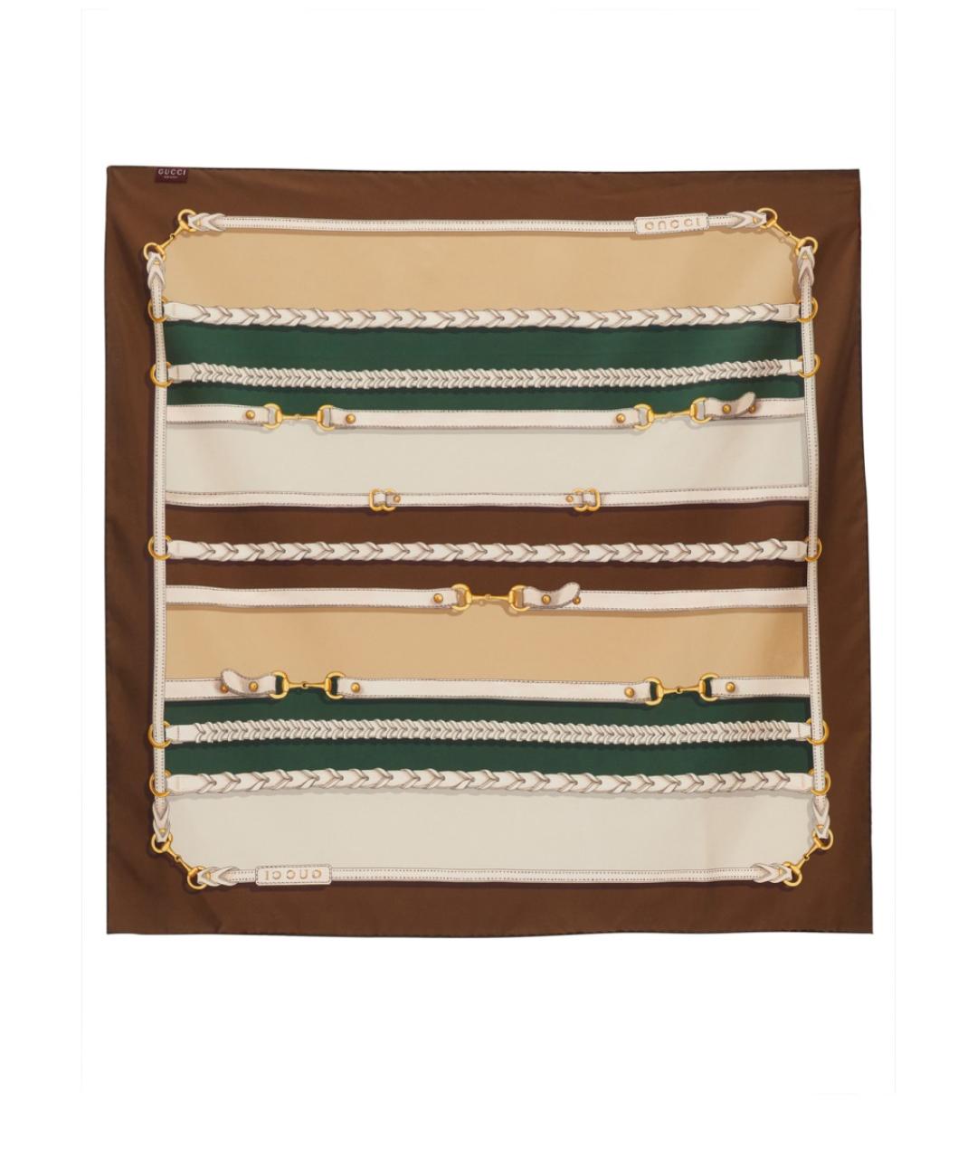 GUCCI Мульти шелковый платок, фото 2