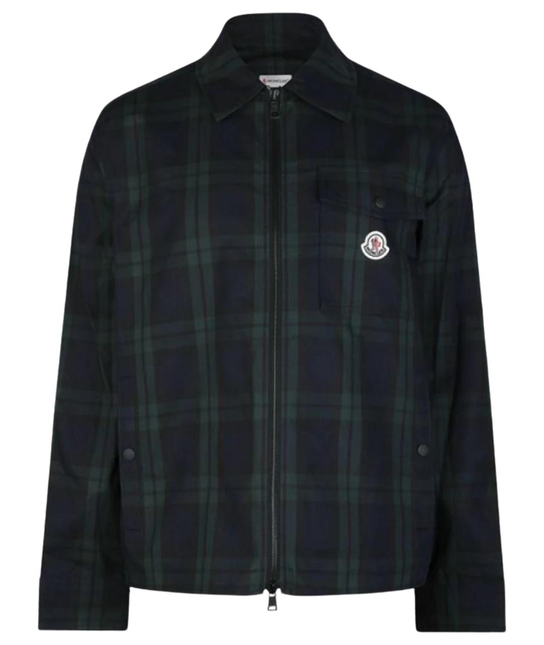 MONCLER Черная хлопковая кэжуал рубашка, фото 1