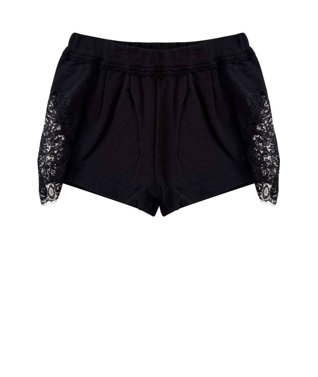PHILIPP PLEIN Черные хлопковые шорты, фото 1