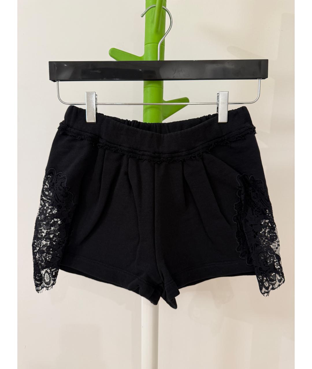 PHILIPP PLEIN Черные хлопковые шорты, фото 6