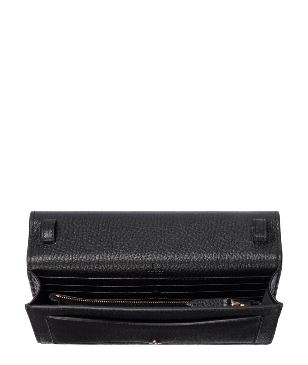 GUCCI Черный кожаный кошелек, фото 5