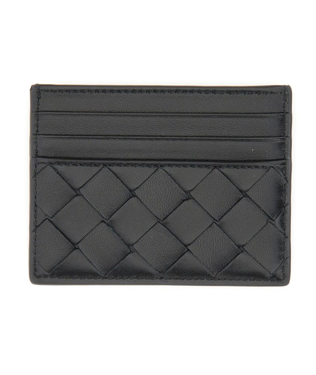 BOTTEGA VENETA Черный кожаный кардхолдер, фото 1