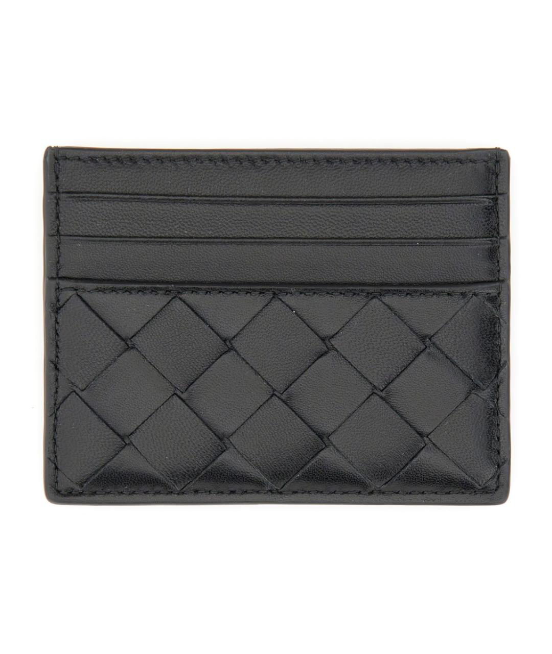 BOTTEGA VENETA Черный кожаный кардхолдер, фото 2