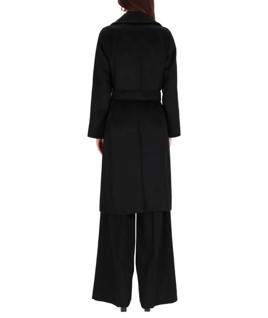 MAX MARA Черный шерстяной тренч/плащ, фото 3