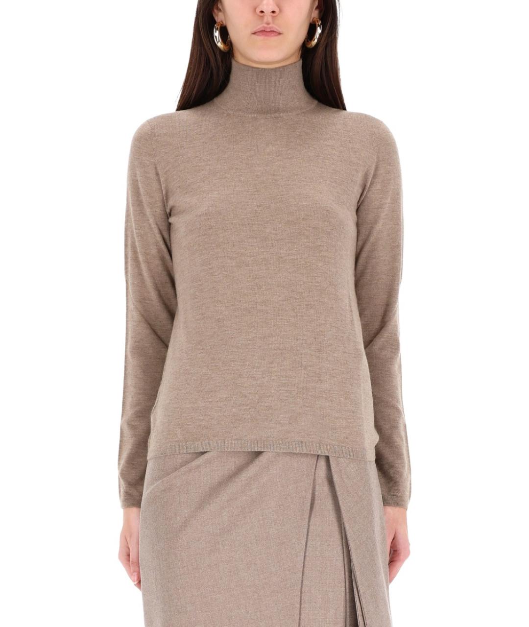 MAX MARA Бежевая кашемировая водолазка, фото 5