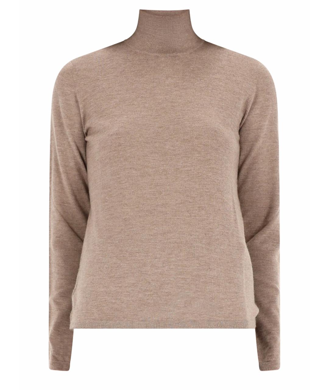 MAX MARA Бежевая кашемировая водолазка, фото 1