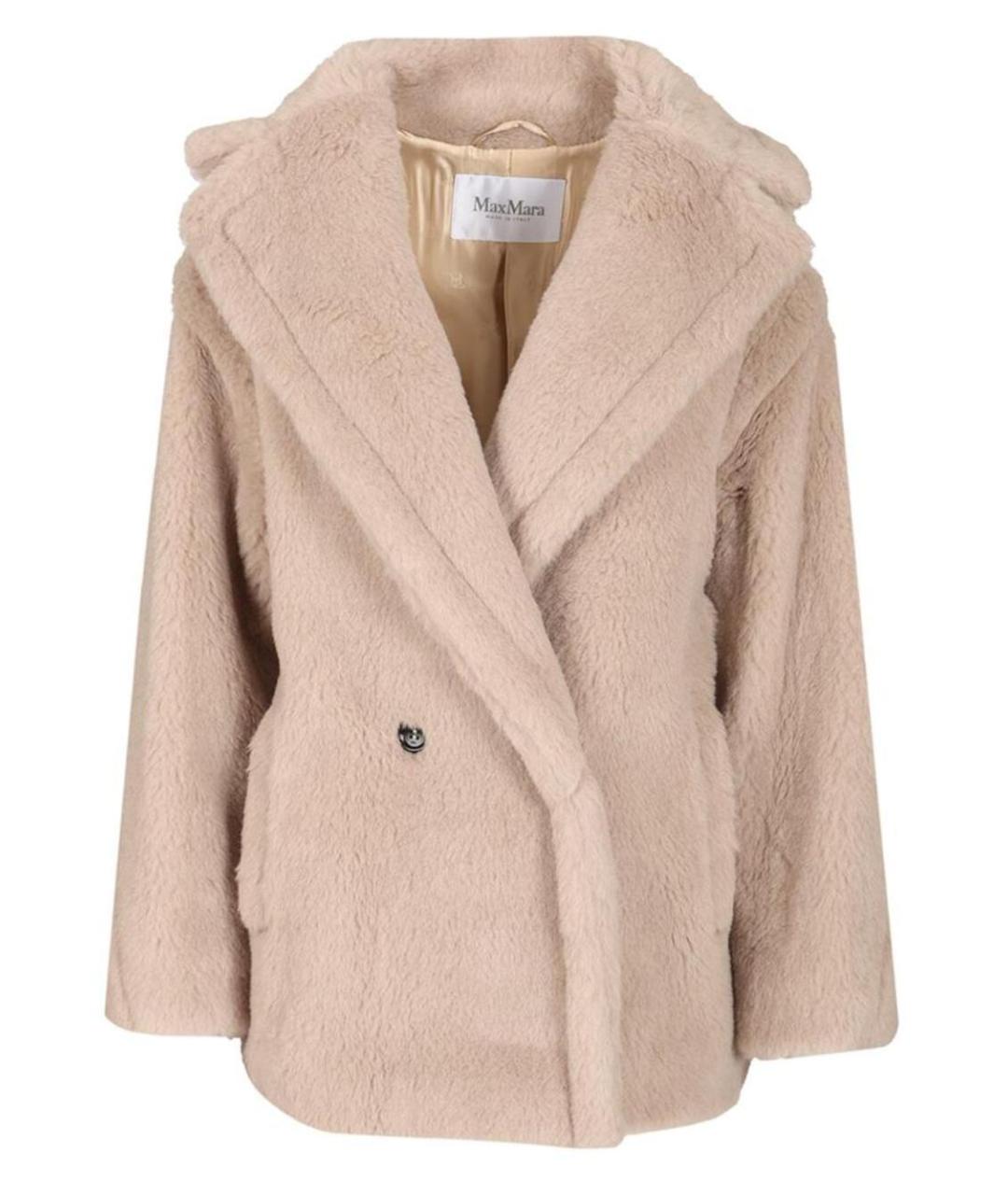 MAX MARA Бежевый шерстяной тренч/плащ, фото 1