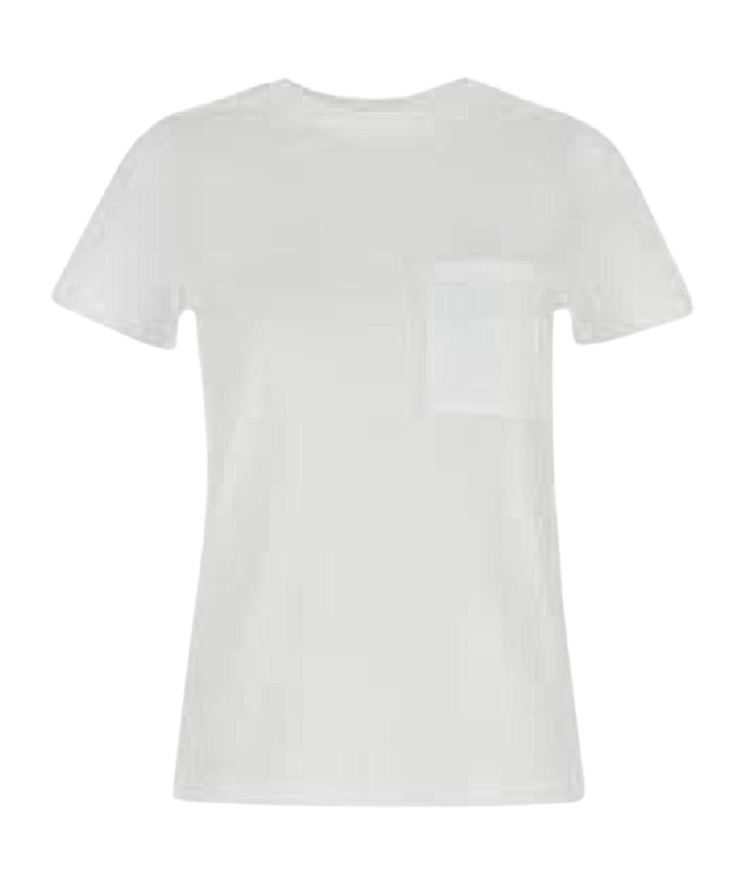 MAX MARA Белая хлопковая футболка, фото 1
