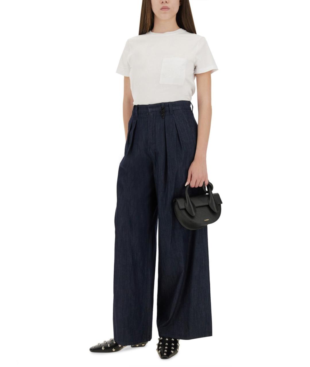 MAX MARA Белая хлопковая футболка, фото 5