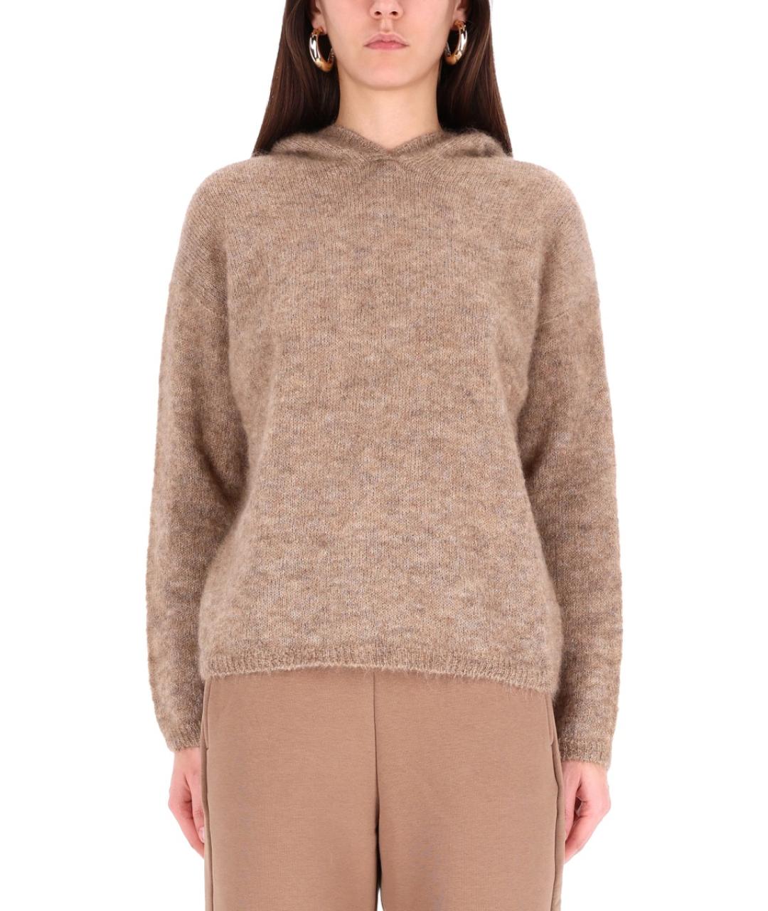 'S MAX MARA Бежевый шерстяной джемпер / свитер, фото 2