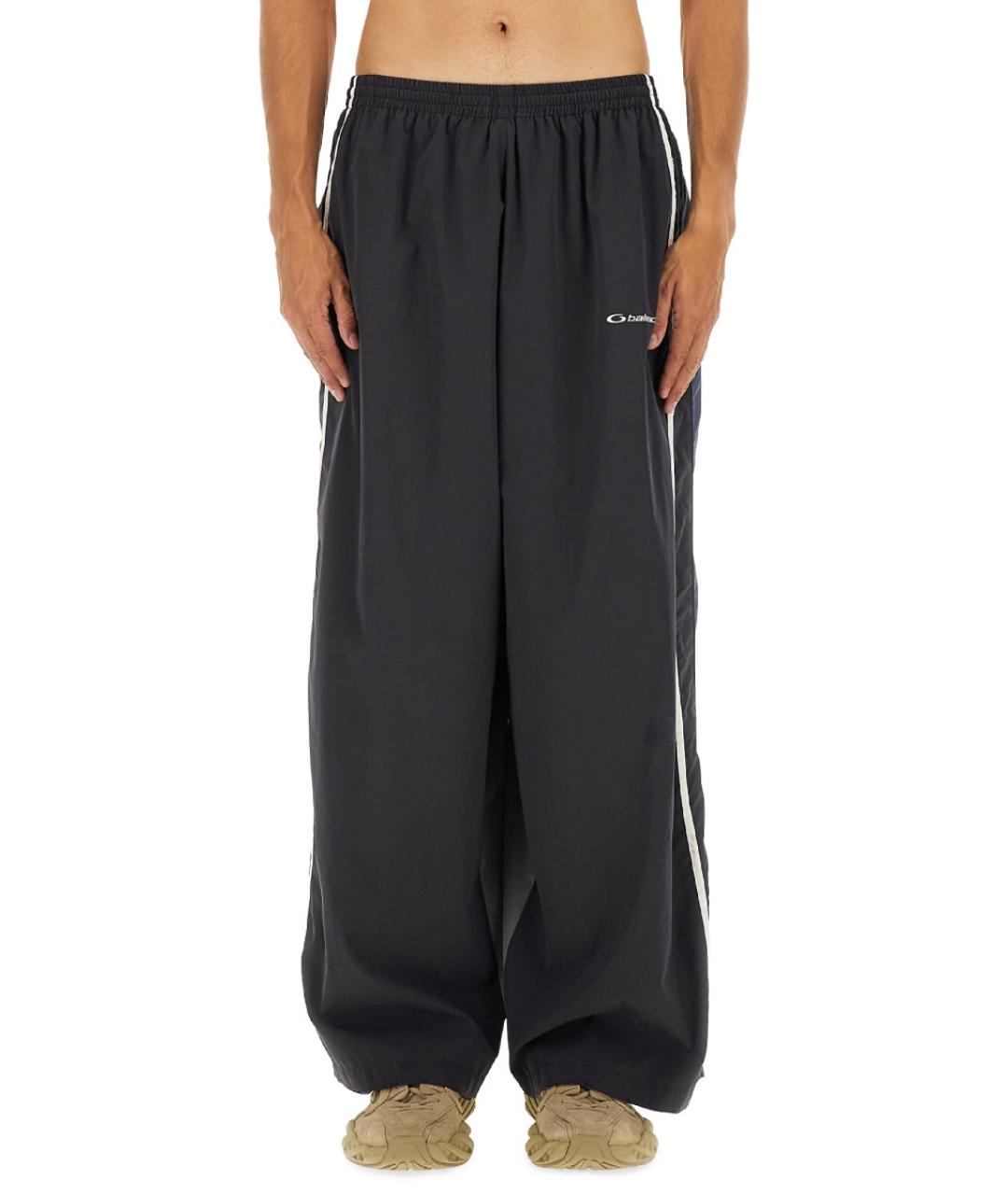 BALENCIAGA Черный полиэстеровый спортивный костюм, фото 2