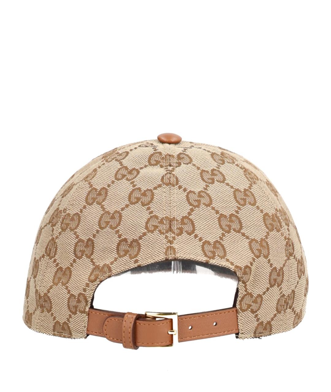 GUCCI Бежевая хлопковая кепка, фото 2