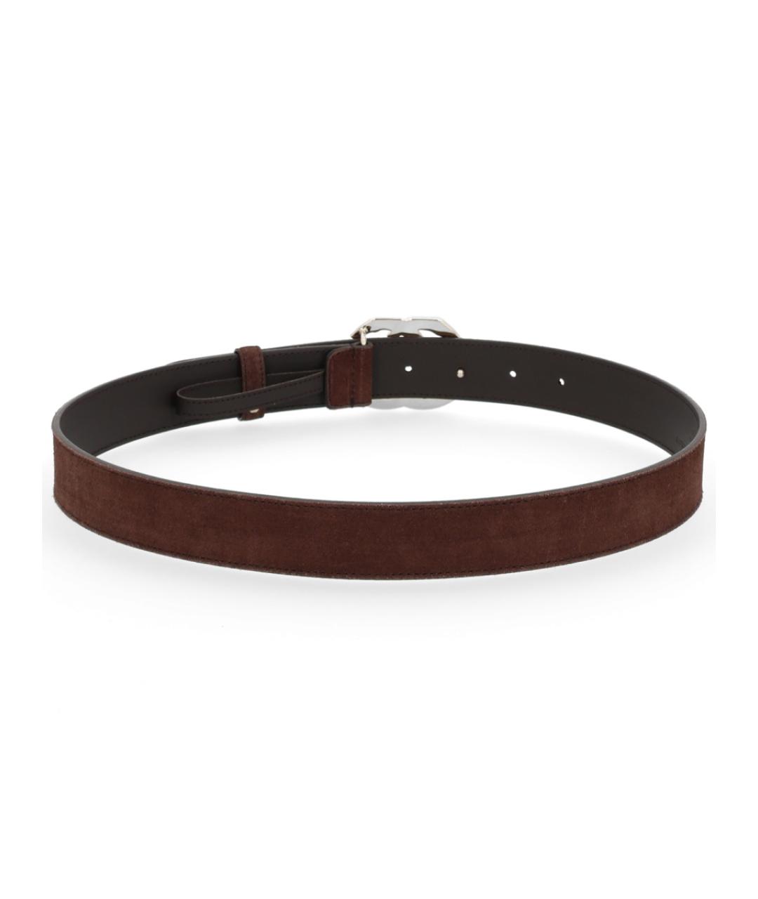 GUCCI Коричневый замшевый ремень, фото 3