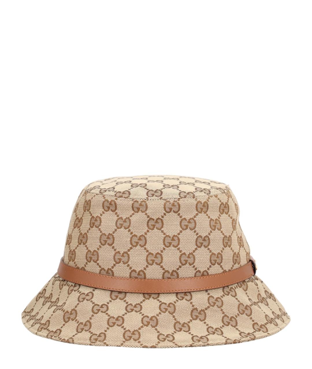 GUCCI Бежевая хлопковая шляпа, фото 3