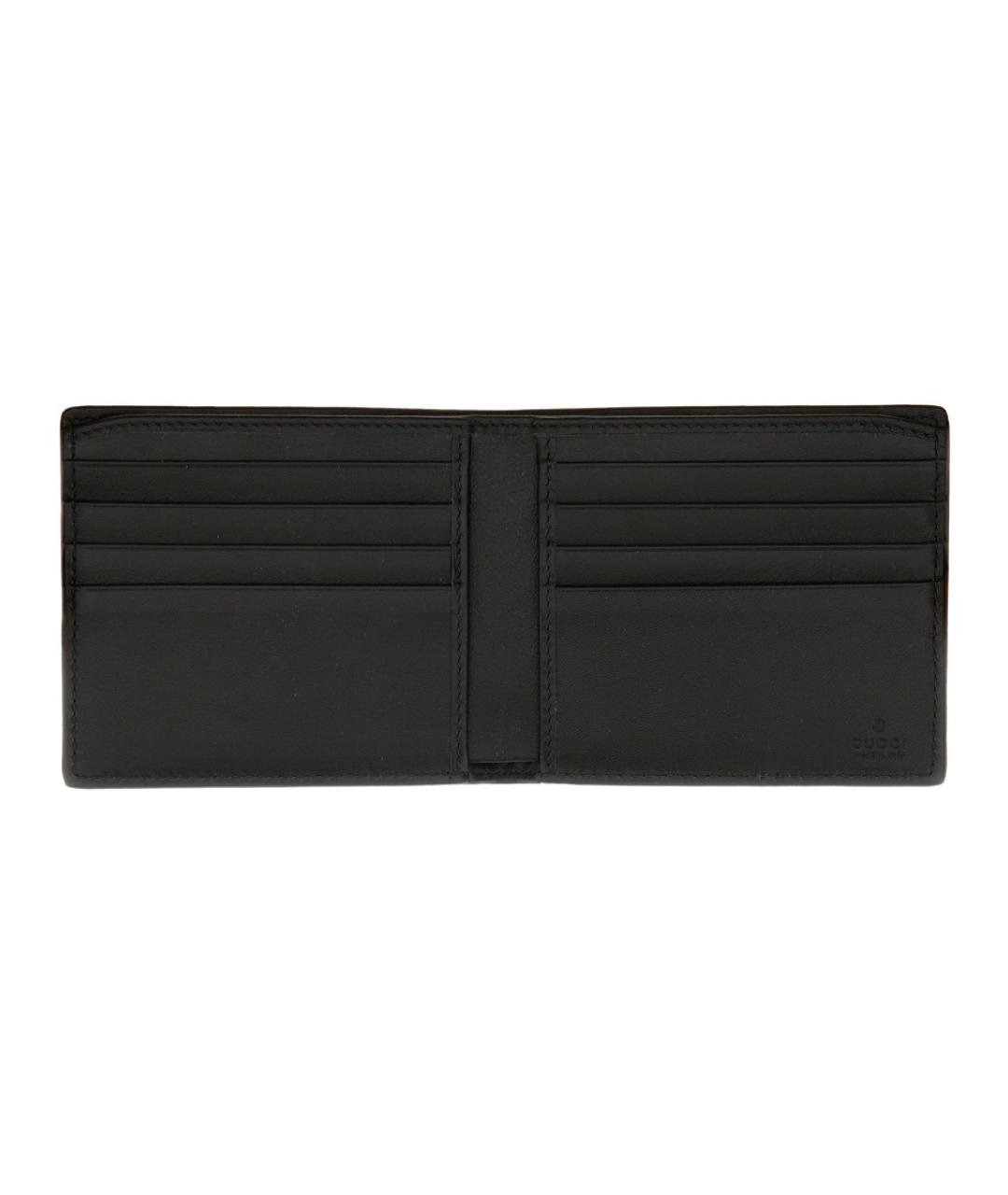 GUCCI Черный кожаный кошелек, фото 3