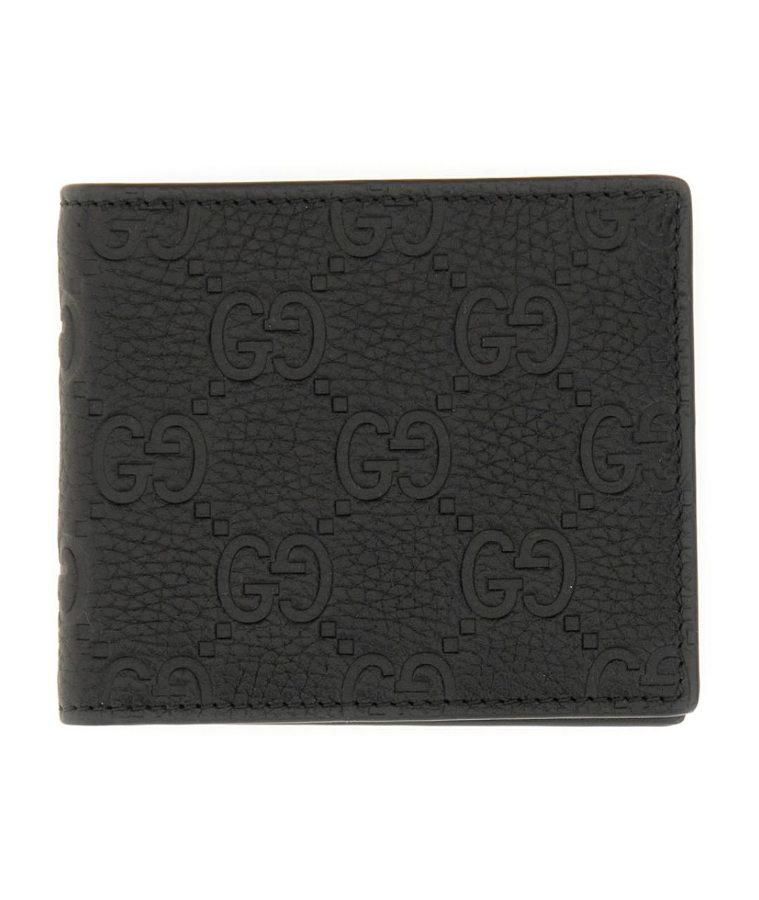 GUCCI Черный кожаный кошелек, фото 1