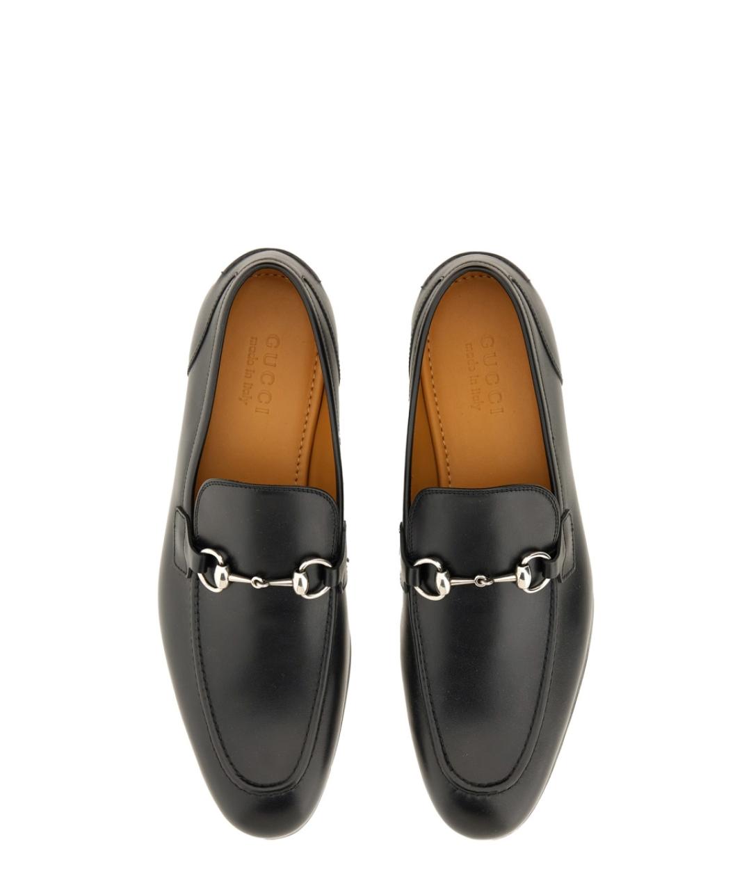 GUCCI Черные кожаные лоферы, фото 6