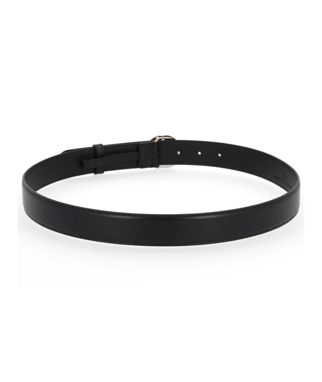 GUCCI Черный кожаный ремень, фото 3