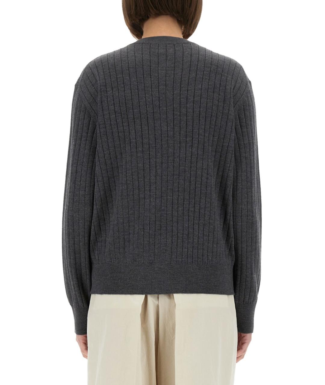 BOTTEGA VENETA Серый шерстяной кардиган, фото 4