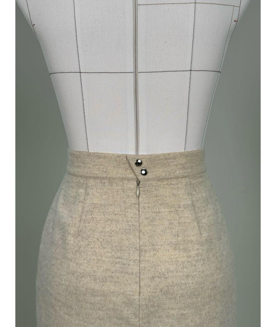 MUGLER VINTAGE Белый шерстяной костюм с юбками, фото 8