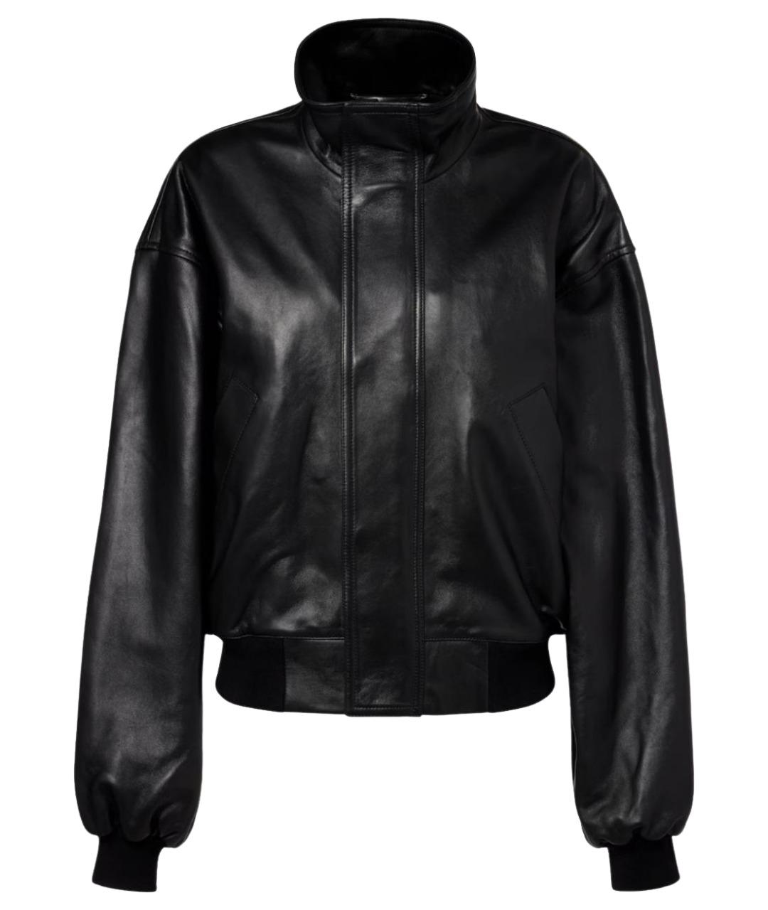 BALENCIAGA Черная кожаная куртка, фото 1