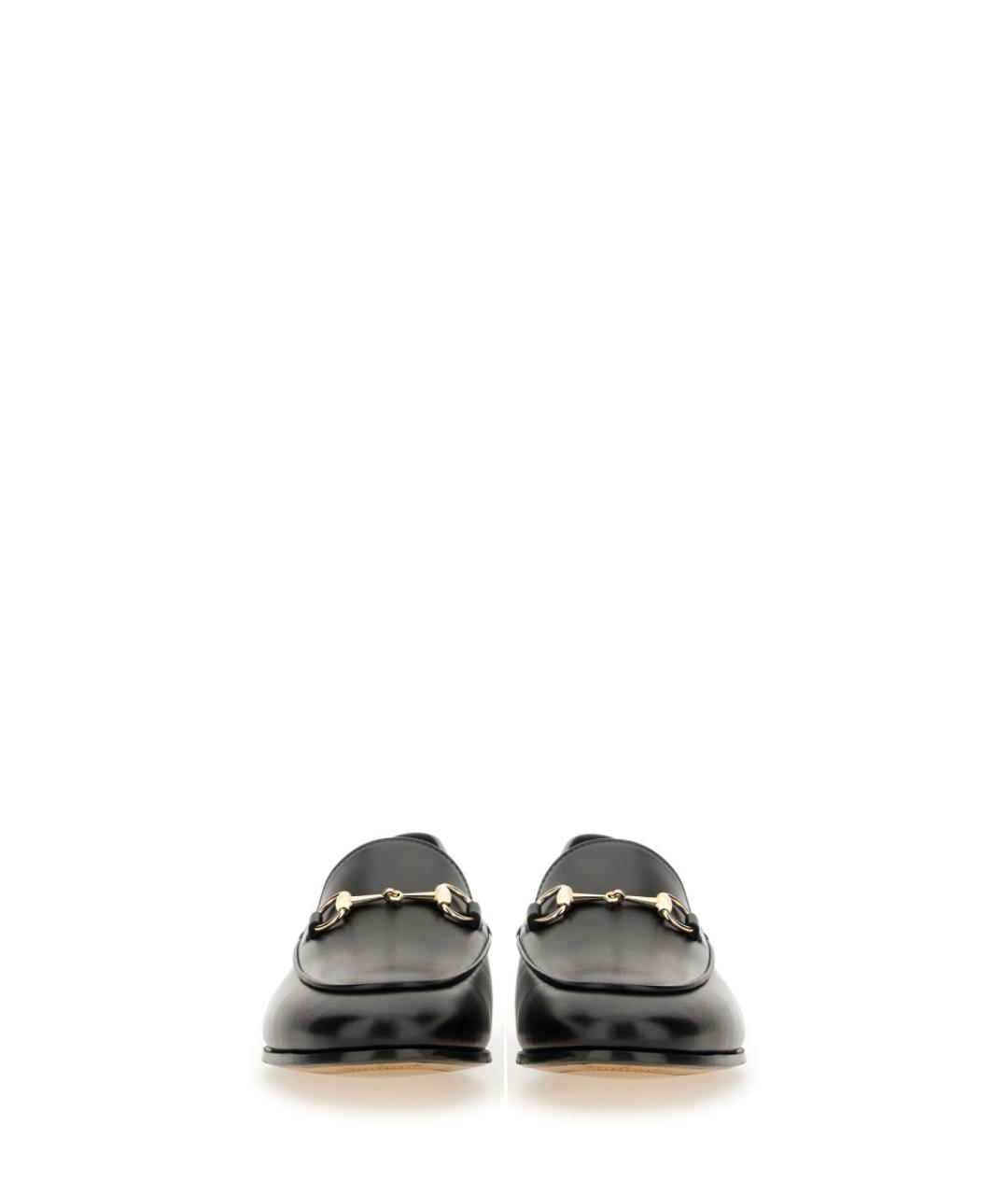 GUCCI Черные кожаные лоферы, фото 6