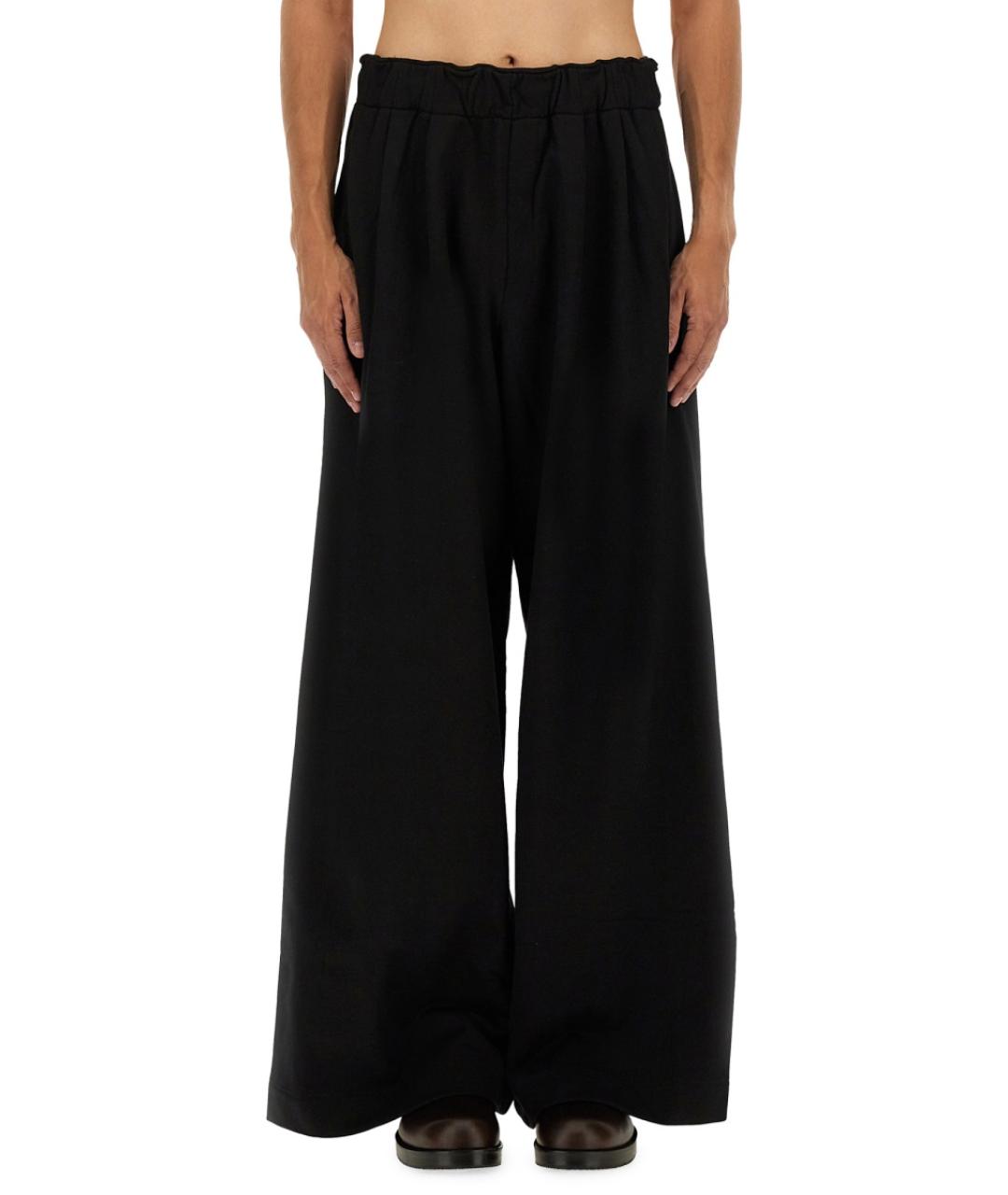 DRIES VAN NOTEN Черные хлопковые повседневные брюки, фото 5