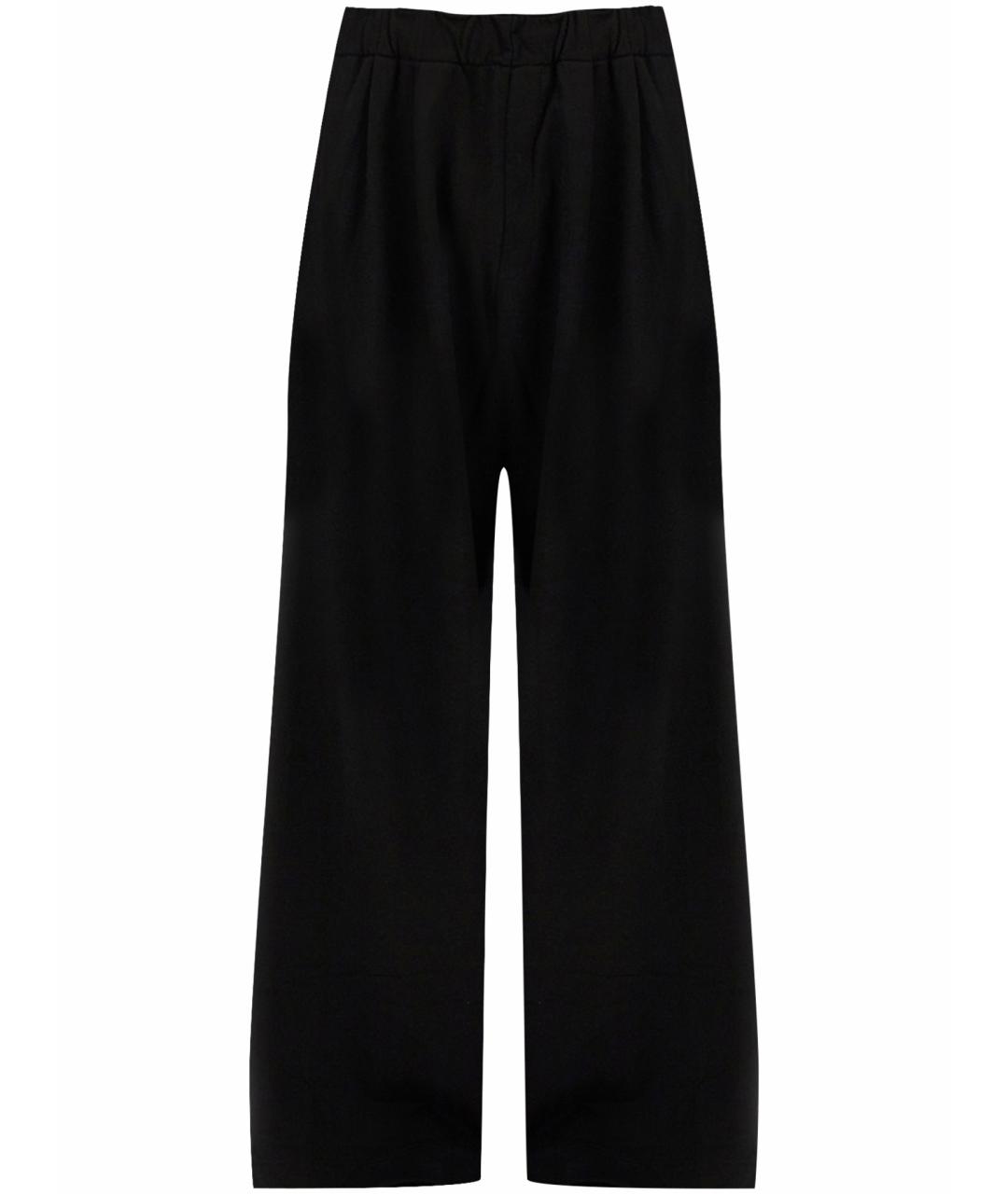 DRIES VAN NOTEN Черные хлопковые повседневные брюки, фото 1