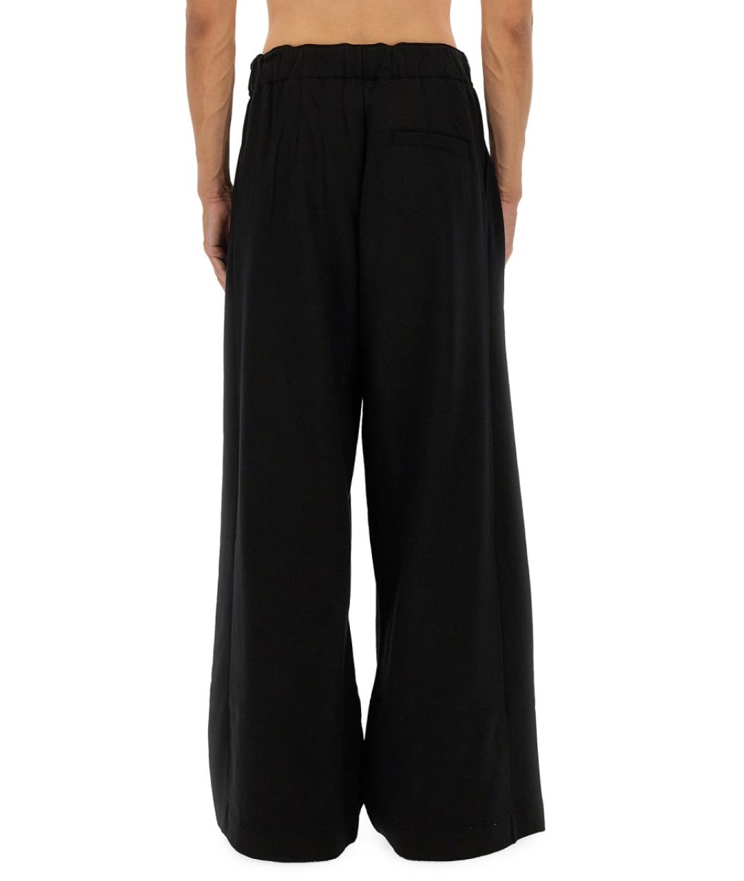 DRIES VAN NOTEN Черные хлопковые повседневные брюки, фото 3