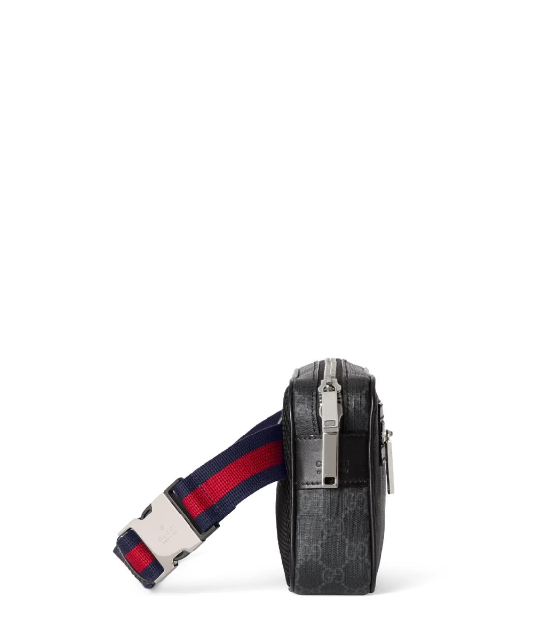 GUCCI Черная синтетическая поясная сумка, фото 4