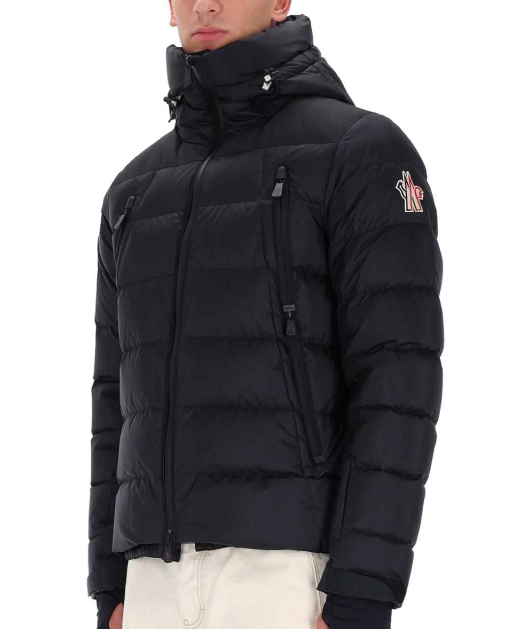 MONCLER GRENOBLE Черная полиэстеровая куртка, фото 4