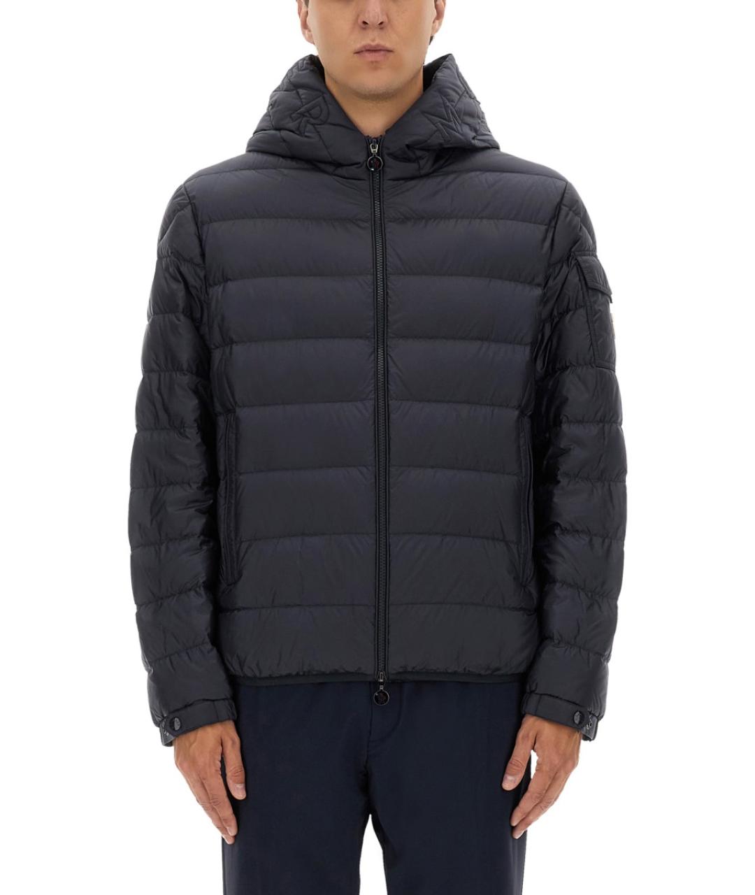 MONCLER Синяя полиамидовая куртка, фото 4