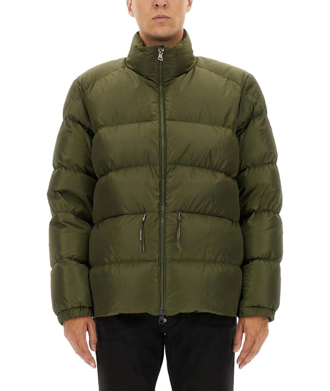 MONCLER Зеленая полиамидовая куртка, фото 5