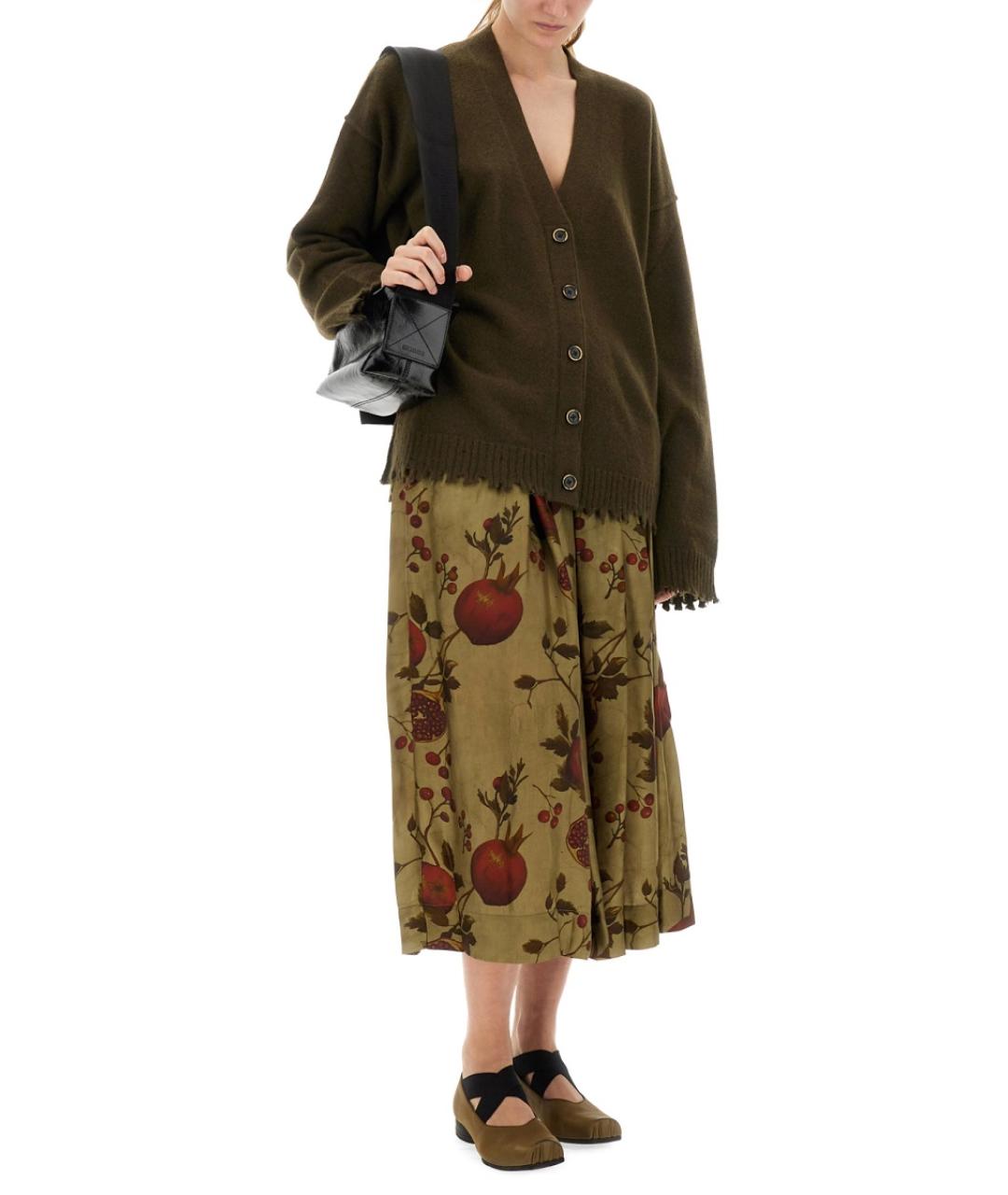 UMA WANG Зеленый кашемировый кардиган, фото 3