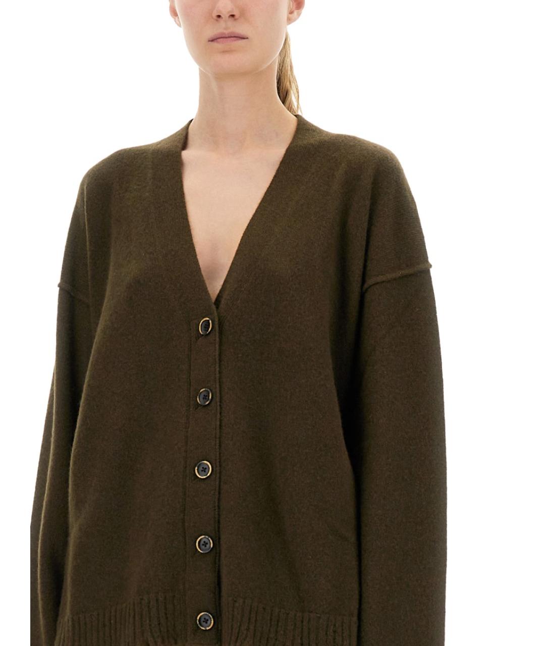 UMA WANG Зеленый кашемировый кардиган, фото 5