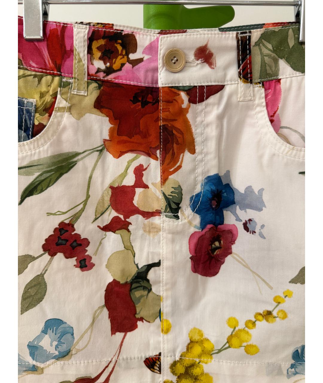 DOLCE&GABBANA Мульти хлопковая юбка мини, фото 3