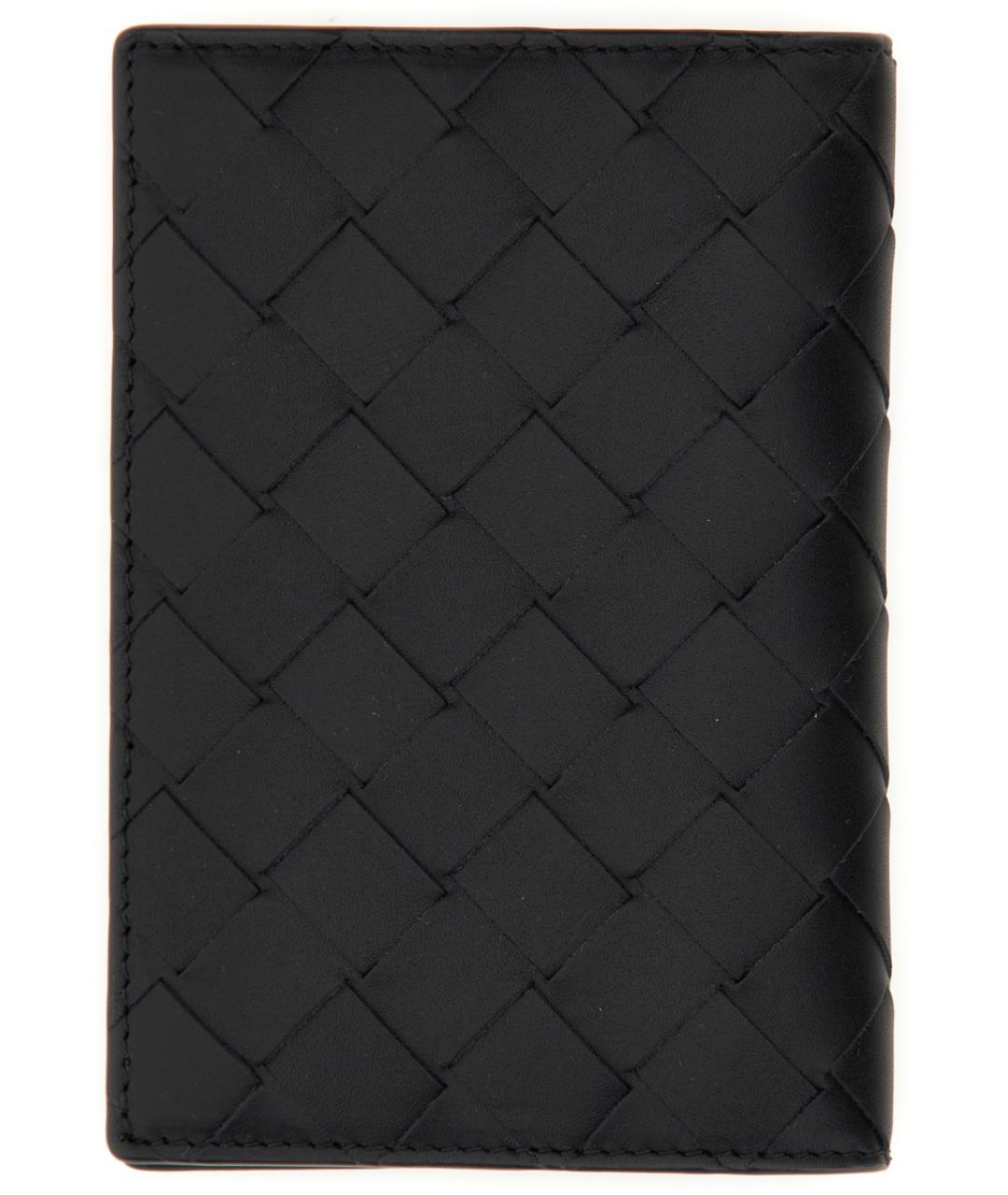 BOTTEGA VENETA Черный кожаный кошелек, фото 2