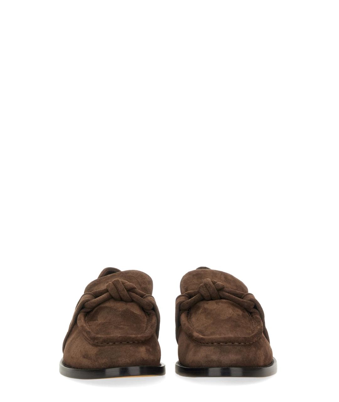 BOTTEGA VENETA Коричневые замшевые лоферы, фото 4