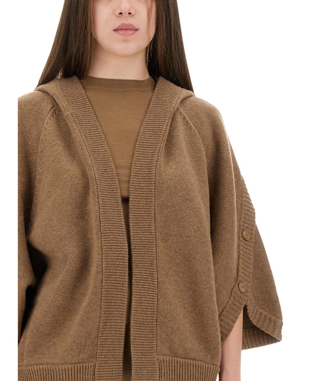 MAX MARA Коричневый шерстяной джемпер / свитер, фото 4