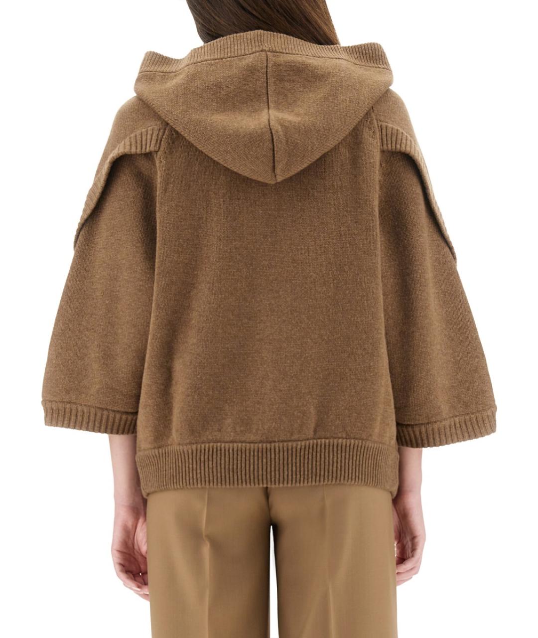 MAX MARA Коричневый шерстяной джемпер / свитер, фото 3