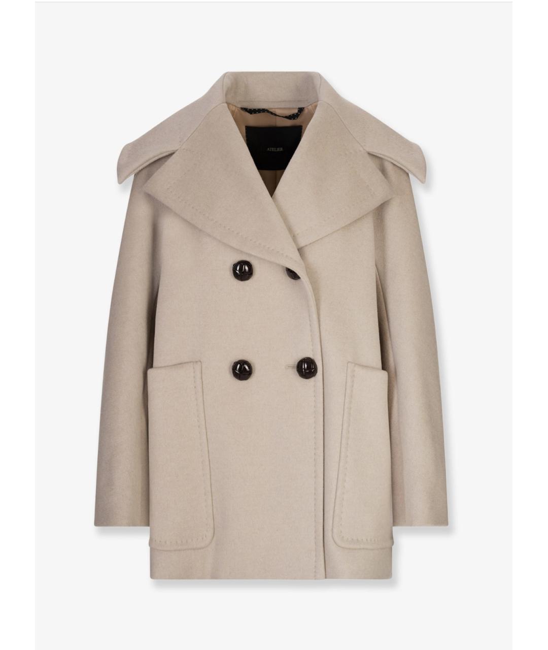 MAX MARA Бежевое кашемировое пальто, фото 6