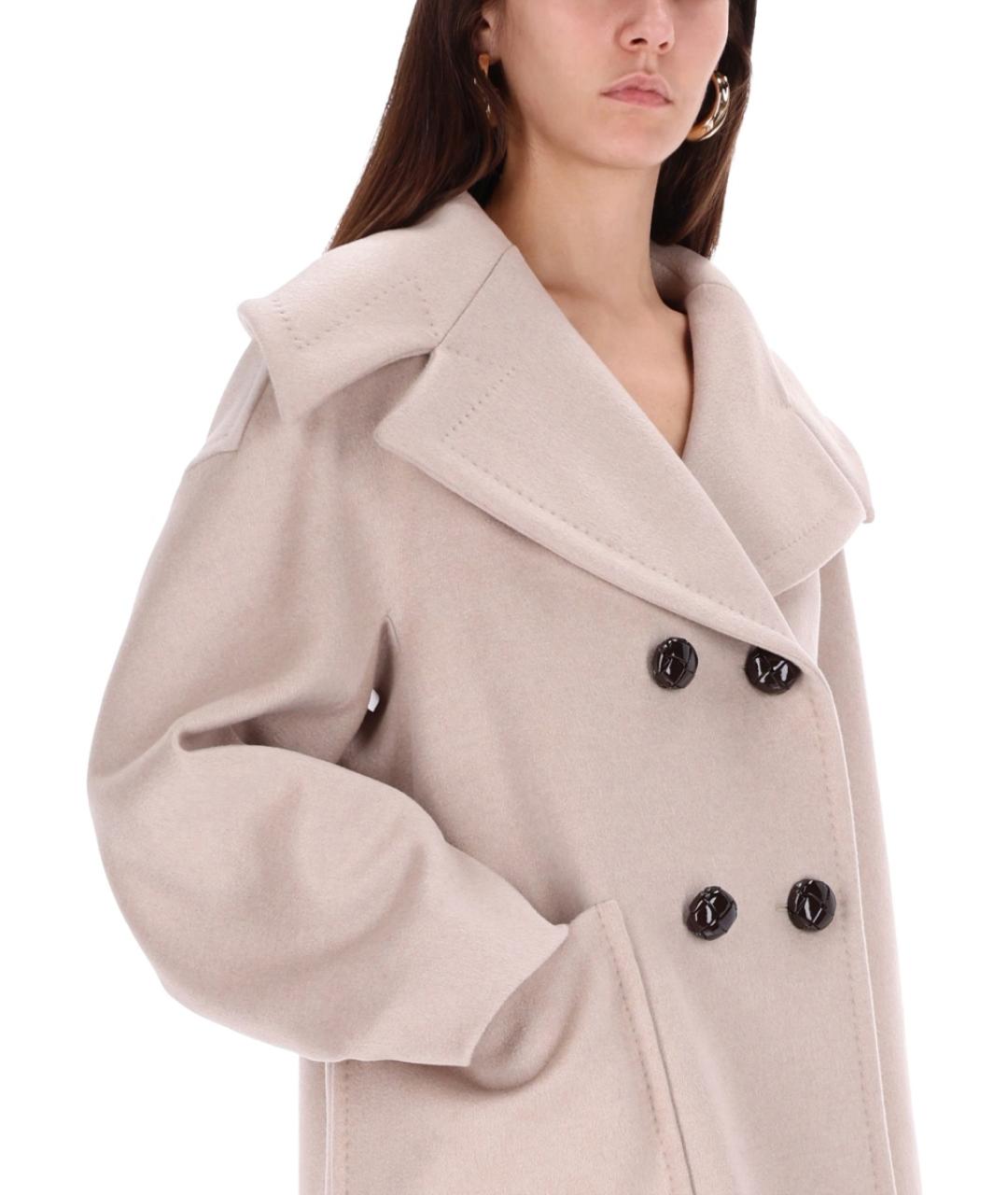 MAX MARA Бежевое кашемировое пальто, фото 5